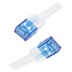 shumee SlimLine Cat.5e UTP 2 m LogiLink patchcord bel ploščat RJ45 patch kabel