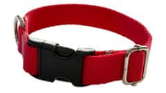 Ovratnica za psa 2,5 cm z nastavljivo zaponko rdeče barve Ovratnica za psa 2,5 cm z nastavljivo zaponko rdeče barve XS: 20-28 cm