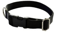 Ovratnica za psa 2 cm z nastavljivo zaponko črne barve Ovratnica za psa 2 cm z nastavljivo zaponko črne barve XS: 20-28 cm