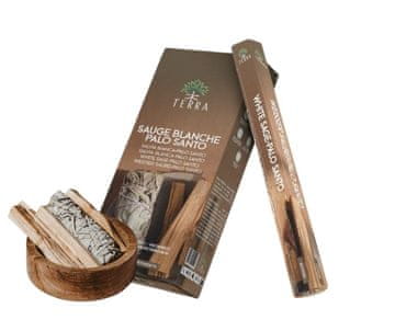 TERRA Kadilne palčke Terra White Sage Palo Santo 20 kosov.