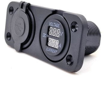 shumee Plošča 2x USB polnjenje, voltmeter in ampermeter