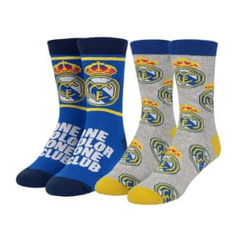 shumee Real Madrid Junior Nedrseče Zimske Nogavice - Paket 2 Paketa 2900003011 Večbarvne 27/30