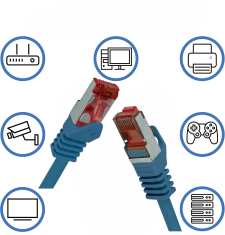 shumee LogiLink Professional PrimeLine Cat.6 patch kabel, S/FTP, 1,5 m, moder - visokokakovosten ethernetni kabel za 10/100/1000 in 10G-Base T