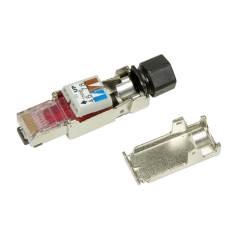 shumee Vtič RJ45 Cat.6A, zaščiten, LogiLink 10G, PoE++, montaža brez orodja