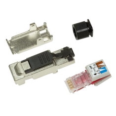 shumee Vtič RJ45 Cat.6A, zaščiten, LogiLink 10G, PoE++, montaža brez orodja