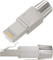 shumee Zaščiten montažni konektor Cat.8.1/Cat.6A, 40 Gbit/s, RJ45 - LogiLink