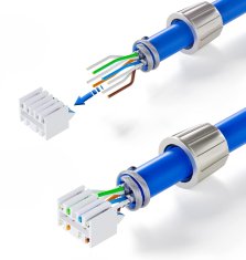 shumee Zaščiten montažni konektor Cat.8.1/Cat.6A, 40 Gbit/s, RJ45 - LogiLink