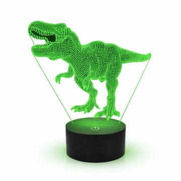 ZD98L 3D LED nočna svetilka, dinozaver
