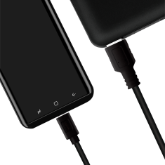 shumee Kabel USB 3.2 Gen1 Type-C na USB-A, črne barve, 2 m, za polnjenje in prenos podatkov