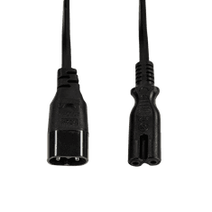 shumee Podaljševalni kabel LogiLink IEC C8 do IEC C7, 2 m, črne barve, univerzalni