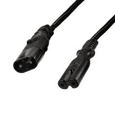shumee Podaljševalni kabel LogiLink IEC C8 do IEC C7, 2 m, črne barve, univerzalni
