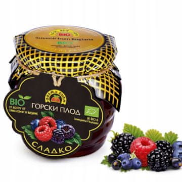shumee Organska marmelada za torte, pecivo, čaje, borovnice, maline, robide 240 g