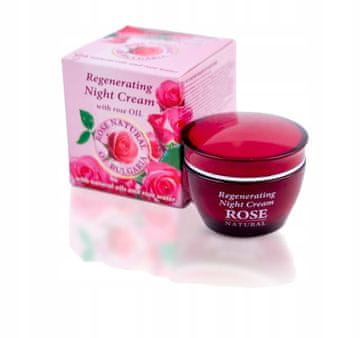 shumee Vlažilna nočna krema za obraz Rose of Bulgaria z rožno vodo 50 ml