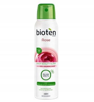 Bioten Bioten Rose sprej 48 ur, vonj vrtnice, veganski, brez alkohola in aluminija 150 ml