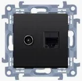 shumee S10 CASFRJ455.01/49 antenska vtičnica F+RJ45 CAT.5E