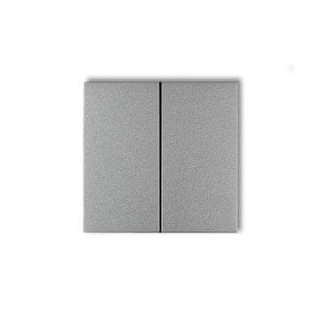 shumee Karlik dopolnilni izdelki srebrne kovinske barve Dvojni ključi za stikala Deco, Icon, Flexi in Mini (komplet dveh) 7DKL-2