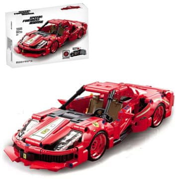 shumee Tehnične kocke kot avtomobilček Ferrari Enzo z motorjem [Kbox 10238]
