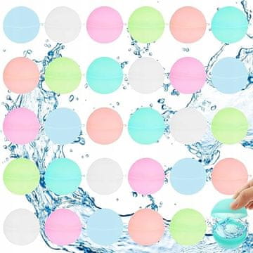 shumee Vodni baloni za večkratno uporabo Lets Joy, paket 30 vodnih balonov za otroke