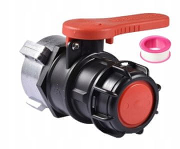 shumee Univerzalni adapter za kroglični ventil za IBC sod 75 mm DN50