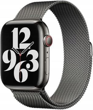shumee Apple Watch 42/44 mm srebrn pašček