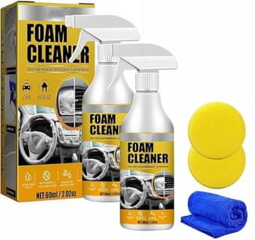 shumee Pena za čiščenje notranjosti avtomobila 60 ml 2 kosa + gobica