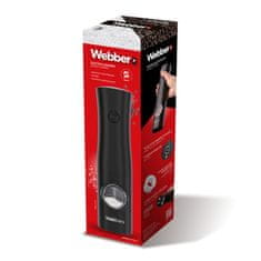 Webber Električni mlinček za poper in sol, na baterije, mlinček za sol, 1 kos