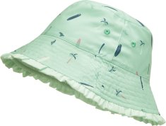 Playshoes Otroška UV kapa Playshoes UPF 50+ - dvostranska, mint (palme, deske za surfanje) 53