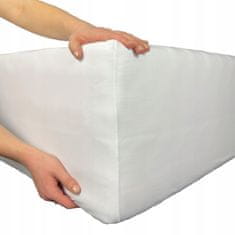 shumee Jersey Delux nastavljiva rjuha - bela 80x160 z elastiko, poljski izdelek