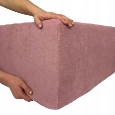shumee Terry Delux nastavljiva rjuha - pariško roza 70x140 z elastiko pariško roza
