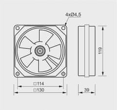 shumee Ventilator za kamin VA 12/2K do +150C