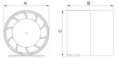 airRoxy Kanalski ventilator ARC 150 20 W 257 m3/h