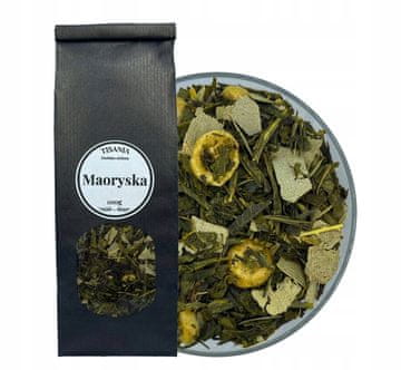 shumee Sencha Maori Green Tea Kiwi Gooseberry 100g Tisania
