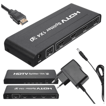 shumee HDMI razdelilnik slike in zvoka 1x4 3D HDCP 1.4 4Kx2K 2160p