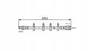 shumee Fleksibilna zavorna cev OEM: 504196881 Iveco Daily IV 35s17 - Spredaj