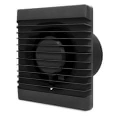 airRoxy Ventilator za kopalnico Planet 80 S, črne barve, zelo tih