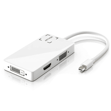 shumee Adapter Mini DP DisplayPort na VGA / DVI / HDMI 3v1