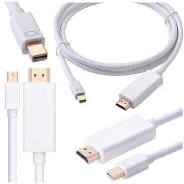 shumee Adapter za mini DisplayPort na HDMI, bel, 1,8 m