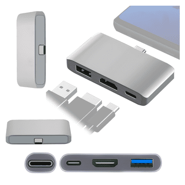 shumee Adapter HUB z več vhodi USB-C 3.1 na USB-C / HDMI 4k / USB 3.0