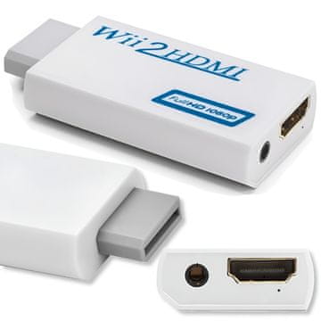shumee Adapter za pretvorbo Wii Nintendo v HDMI + avdio AUX, več izhodov