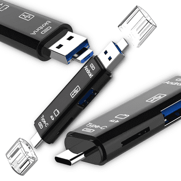 shumee Bralnik kartic MicroSD, adapter USB tipa C / micro USB / USB 2.0