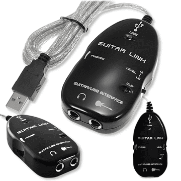 shumee Kitarski vmesnik za USB na PC priključek 6,3 mm kitarski 6,3" adapter