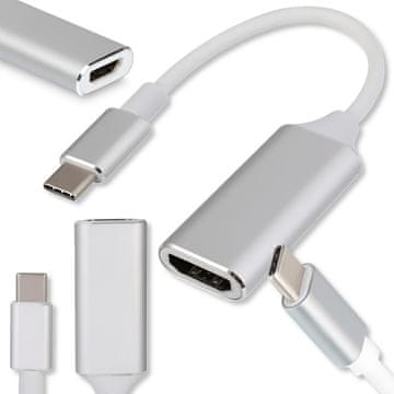 shumee Adapter USB 3.1 tipa C na HDMI 4K kabel črne barve