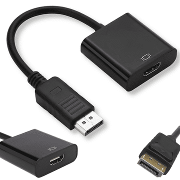 shumee Adapter DisplayPort v HDMI pretvornik kabel adapter DP FHD priključek