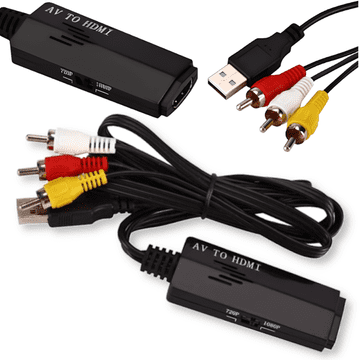 shumee Pretvornik slike in zvoka iz AV 3x činč na HDMI adapterski kabel