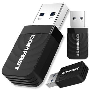 shumee USB 3.0 Wi-Fi omrežna kartica dvopasovna 2,4 GHz 5,8 GHz mini napajalnik