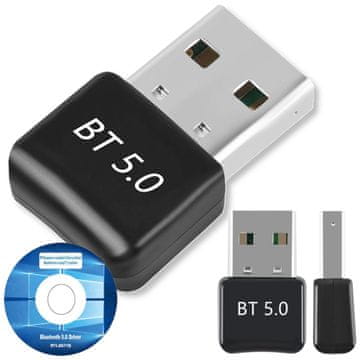 shumee Adapter Bluetooth 5.0 + EDR USB 2.0 Dongle sprejemnik BT Plug&Play 10 m