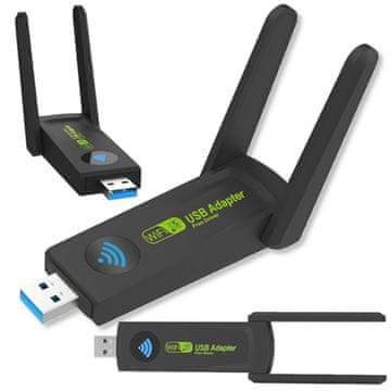 shumee Dvopasovna omrežna kartica WiFi adapter za USB 3.0 AC 1300 Mbps internet