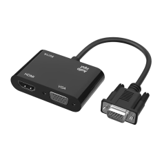 shumee Adapter VGA na HDMI + razdelilnik VGA, večportni adapter, zvezdišče D-Sub + vtičnica