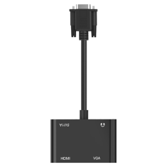 shumee Adapter VGA na HDMI + razdelilnik VGA, večportni adapter, zvezdišče D-Sub + vtičnica