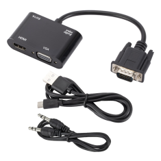shumee Adapter VGA na HDMI + razdelilnik VGA, večportni adapter, zvezdišče D-Sub + vtičnica